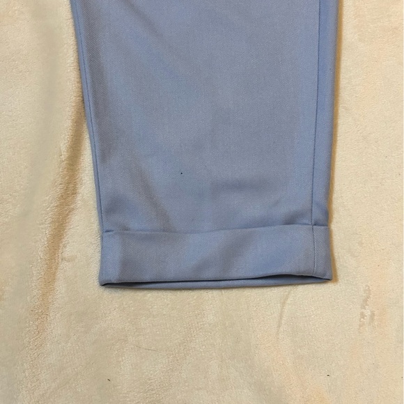 Open Edit | NWT Blue Eventide Pleated Cropped Trouser | Size 36W - Picture 9 of 14